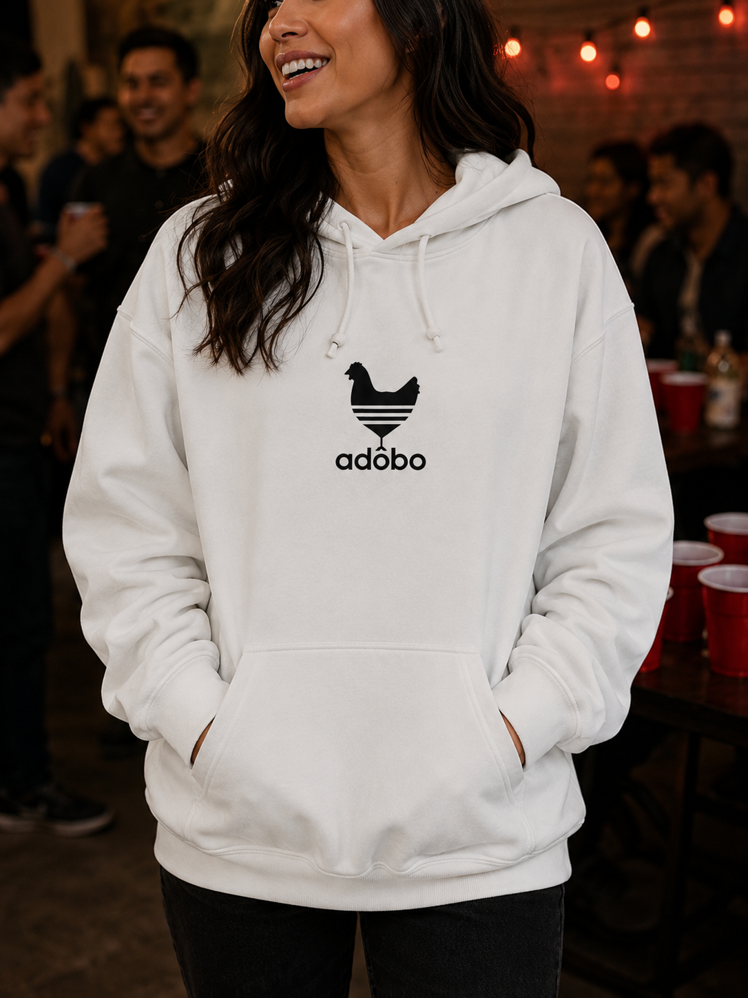 Chicken Adobo Embroidered Hoodie