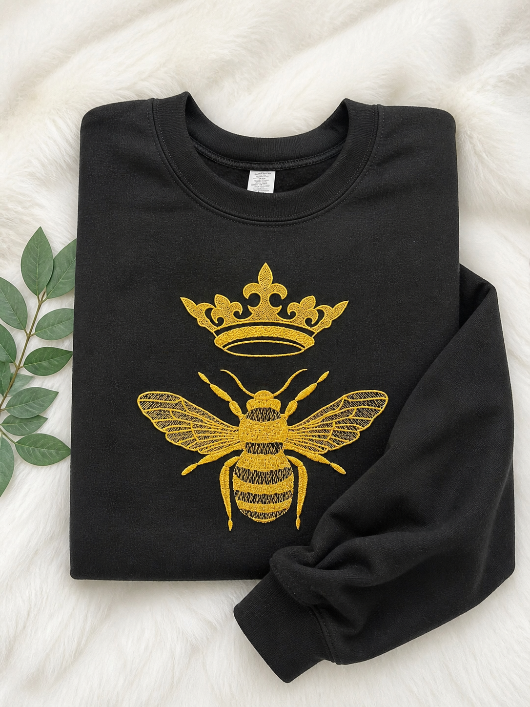 Queen Bee Embroidered Sweatshirt