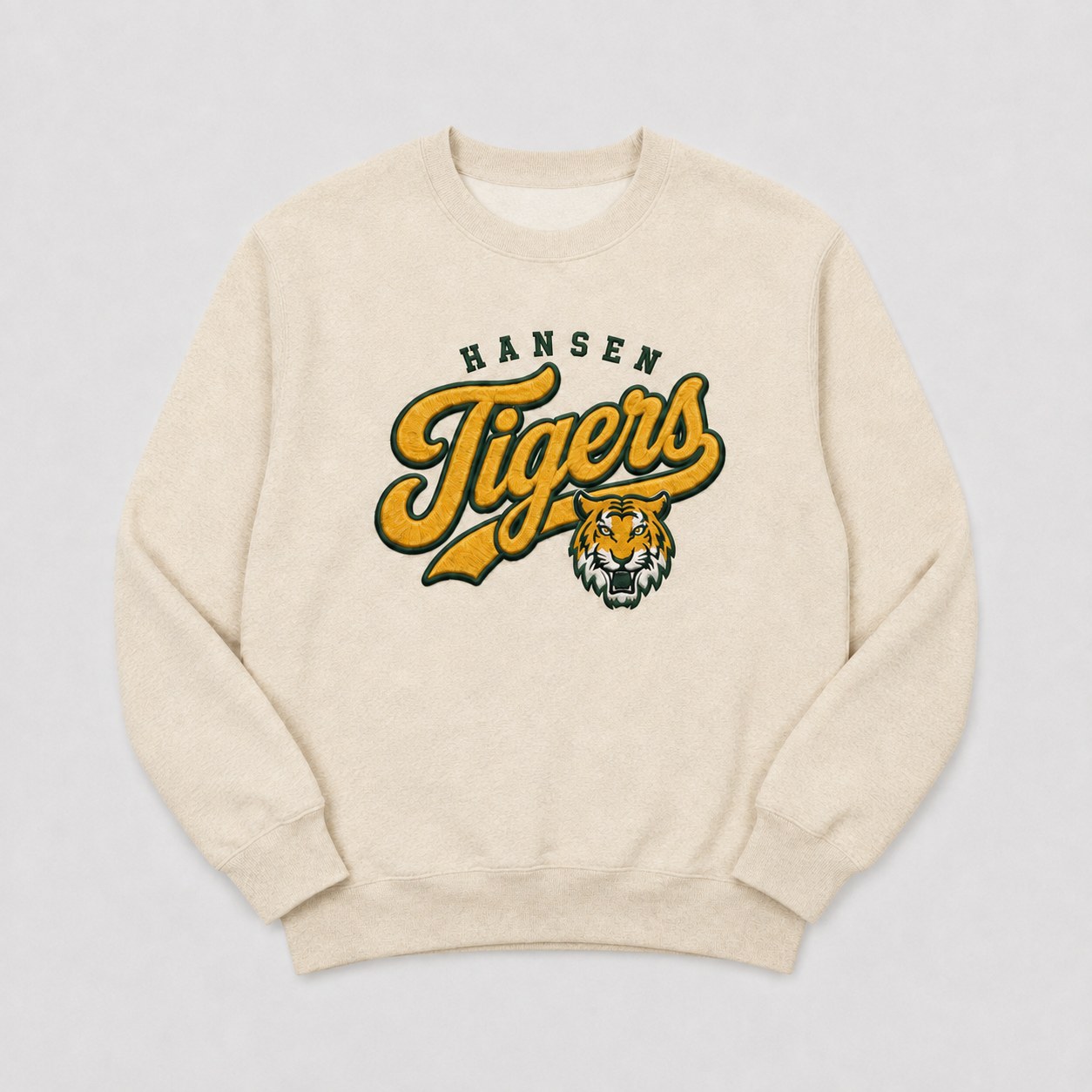 Hansen Tigers Embroidered Crew Neck – Large Center