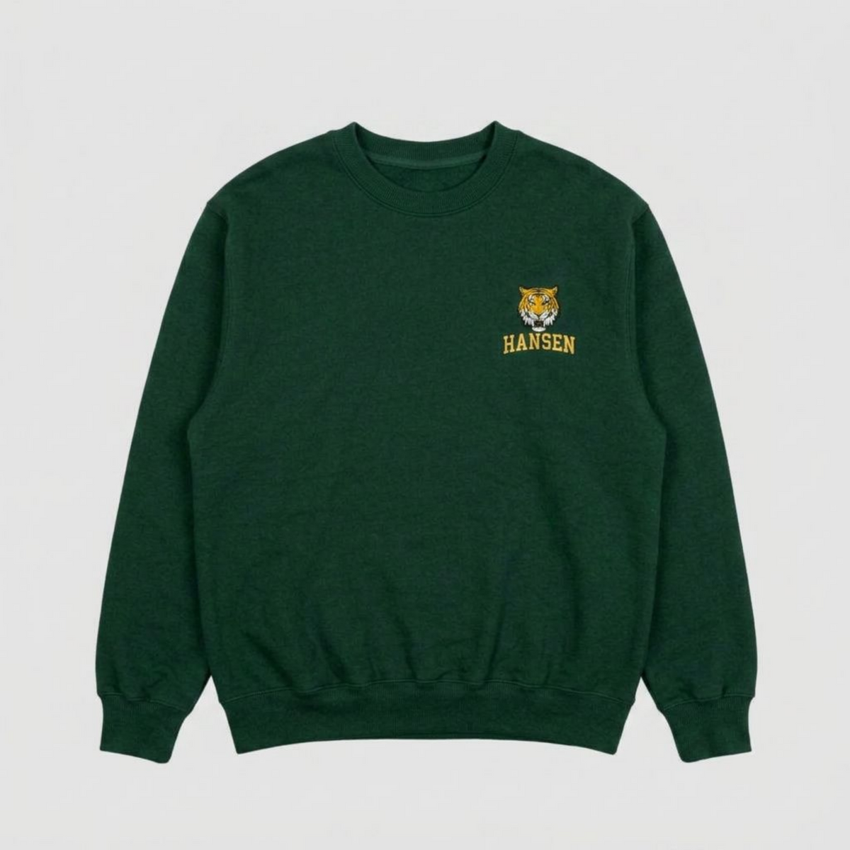 Hansen Tigers Embroidered Crew Neck – Left Chest
