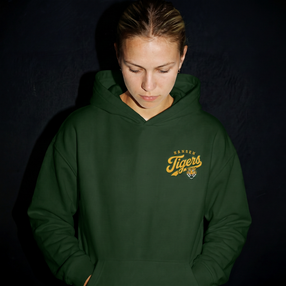 Hansen Tigers Embroidered Hoodie – Left Chest