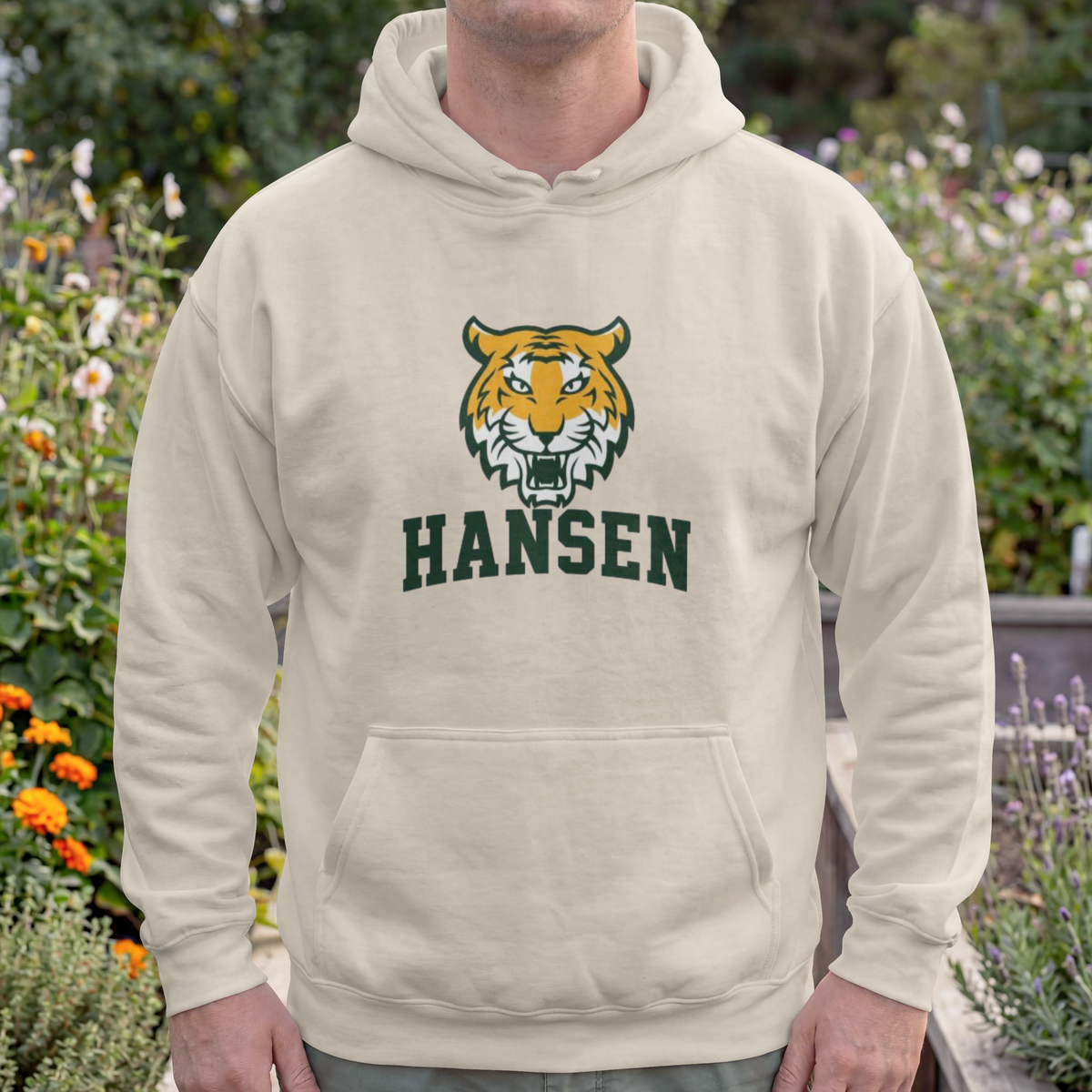 Hansen Tigers Embroidered Hoodie – Large Center