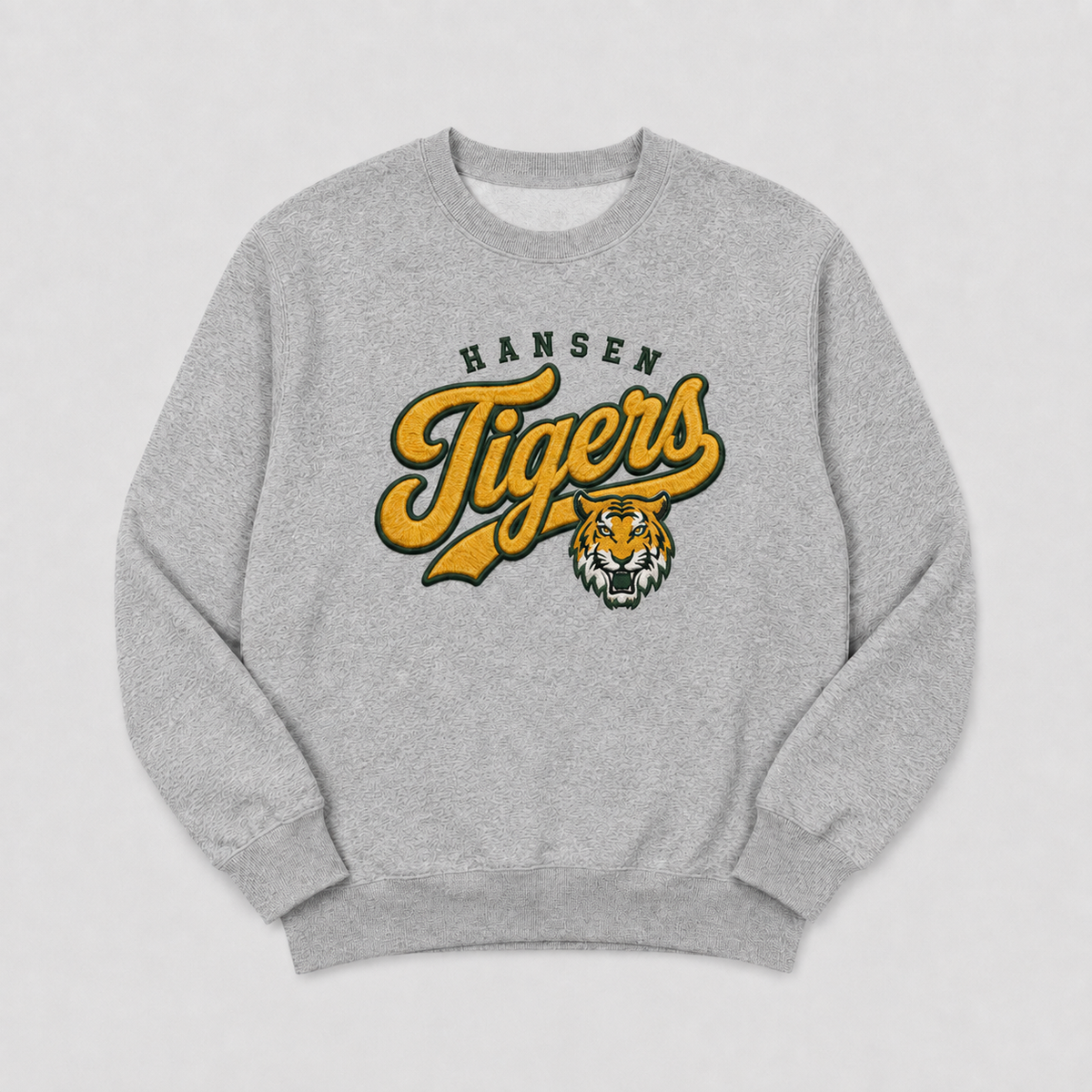 Hansen Tigers Embroidered Crew Neck – Large Center