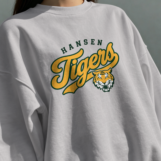Hansen Tigers Embroidered Crew Neck – Large Center