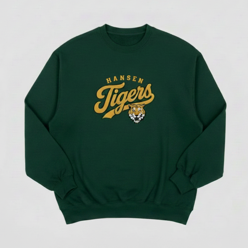Hansen Tigers Embroidered Crew Neck – Large Center