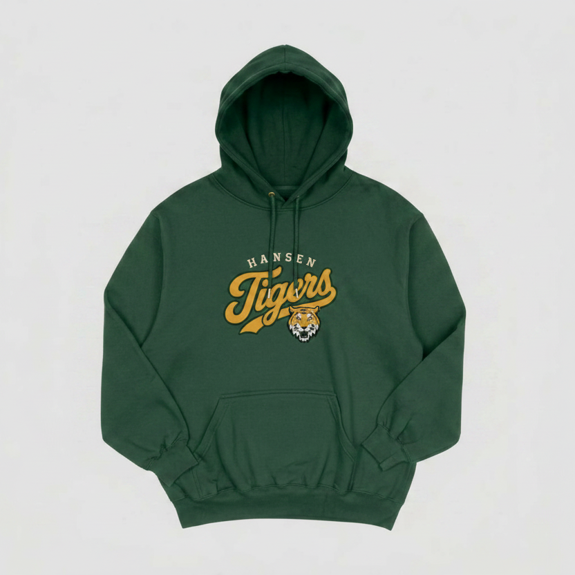 Hansen Tigers Embroidered Hoodie – Large Center
