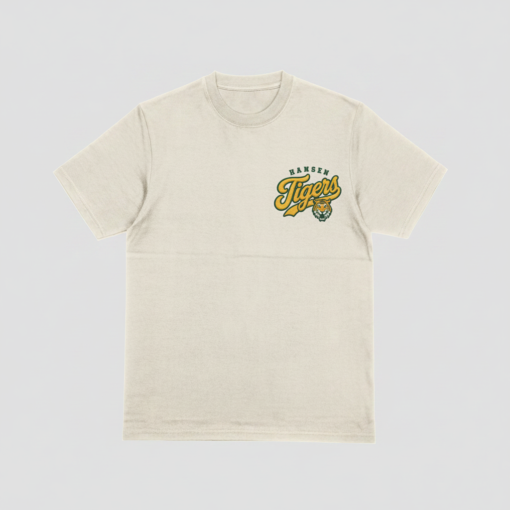 Hansen Tigers Embroidered Left Chest T-Shirt