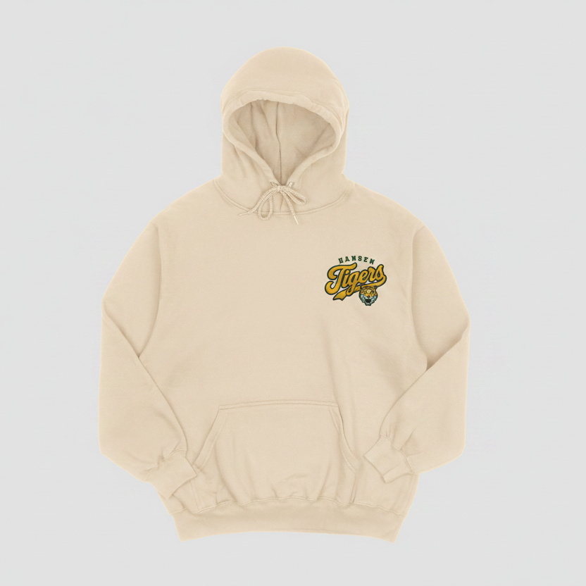 Hansen Tigers Embroidered Hoodie – Left Chest