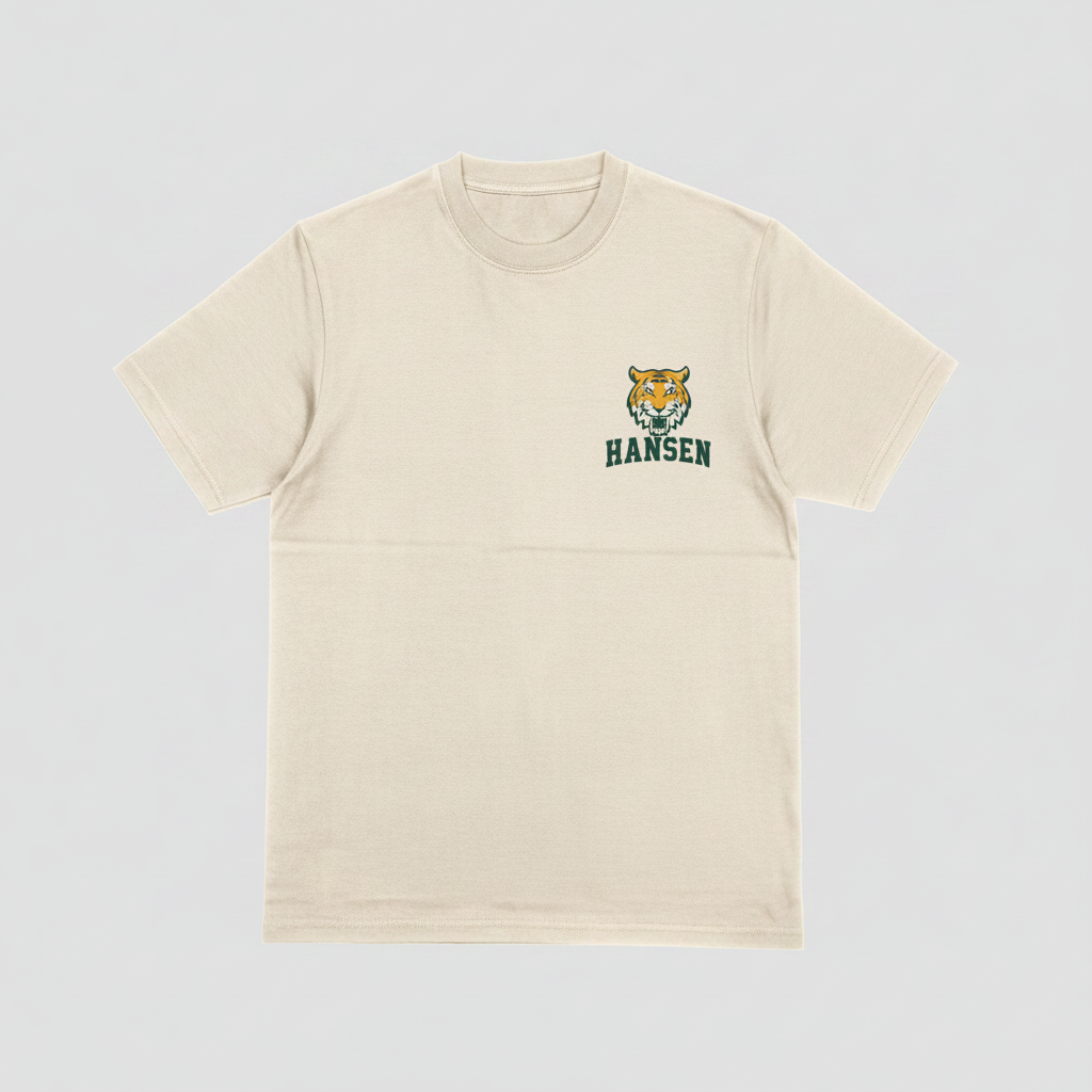 Hansen Tigers Embroidered Left Chest T-Shirt