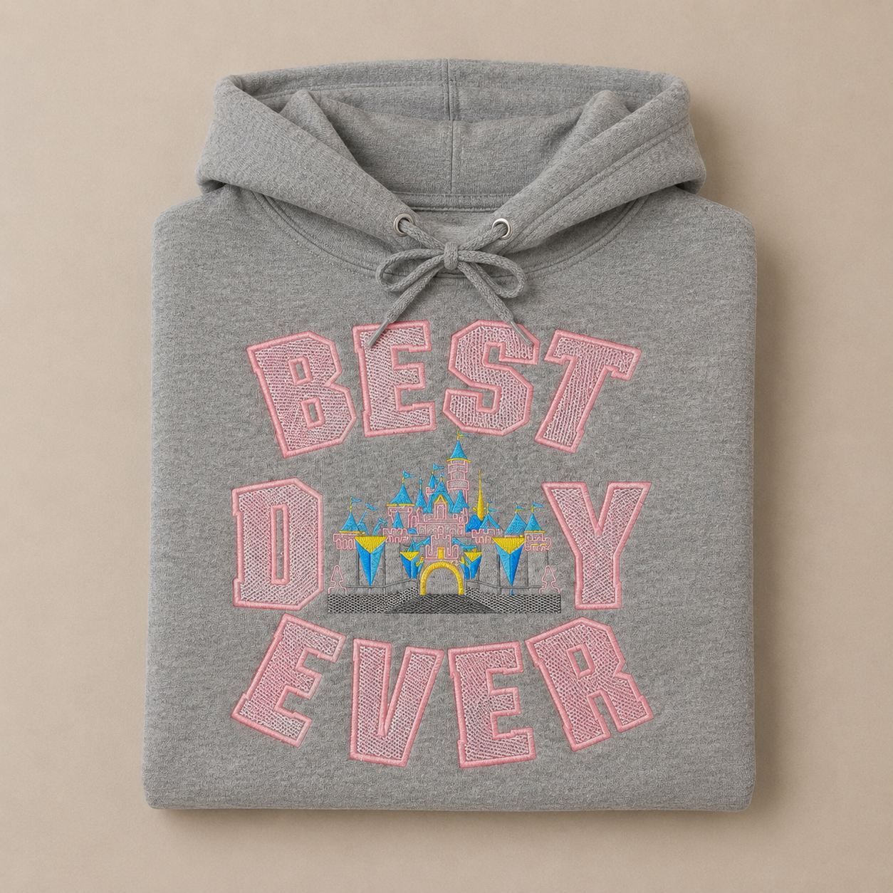 Best Day Ever Theme Park Embroidered Hoodie