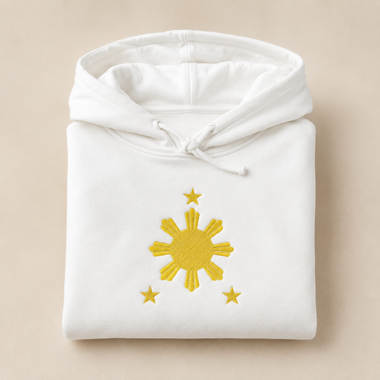 Filipino Sun Embroidered Hoodie